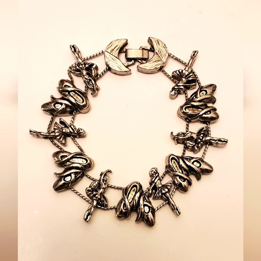 Vtg. Sliding Ballerina Bracelet